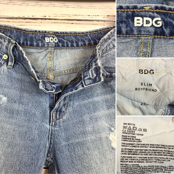 BDG UO | Twisted Seam Slim Boyfriend Jeans Sz 26 - Picture 7 of 10